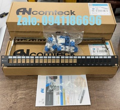 Thanh đấu nối mạng Patch panel 16 cổng CAT6 UTP mã ACT-16S1U, ACT-JK28-C6-US chính hãng Ancomteck 
