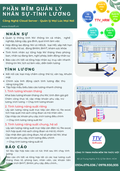 Phần mềm quản lý nhân sự và tính lương 
