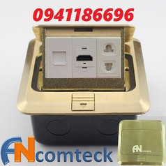 Sẵn số lượng Bộ đế âm sàn 1 ổ điện   HDMI  Lan hãng Ancomteck mã ACT-FL 