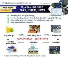 Phần mềm quản lý mua bán   kho Sắt   Thép   Inox 
