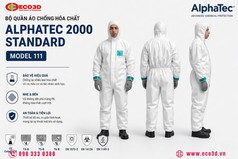 Quần áo chống hóa chất AlphaTec 2000 Standard Model 111 chính hãng Ansell 