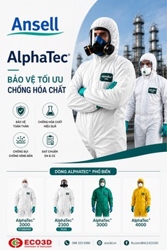 Ansell - thương hiệu quần áo bảo hộ chống hóa chất hàng đầu 