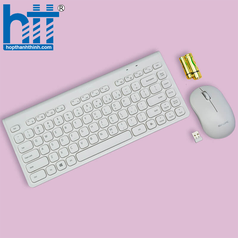 Bộ bàn phím và chuột không dây SingPC WKB-L264CB Trắng 