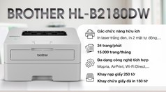 Brother HL-B2180DW   Máy in laser trắng đen tốc độ cao, in 2 mặt tự động, kết nối Wi-Fi...