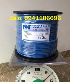 Sẵn kho Dây cáp mạng Cat6 UTP 23AWG lõi đồng nguyên chất mã ACT-6LAN-305BL, hãng ANCOMTECK 