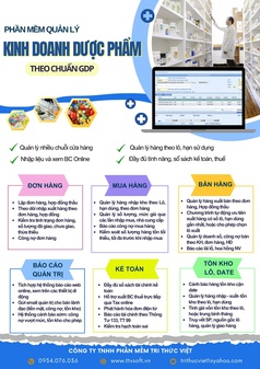Phần mềm quản lý kế toán dược phẩm theo chuẩn GDP 