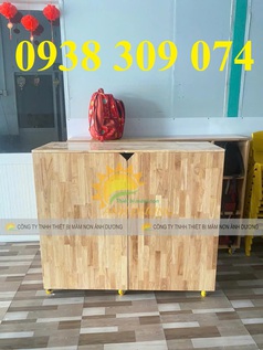 Tủ đựng chăn gối mầm non, tủ đừng mền gối trẻ em mầm non 