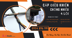 Cáp Điều Khiển 4 Lõi PVC Màu Xám   Có Kho Quảng Bình, Quảng Nam, Quảng Ngãi 
