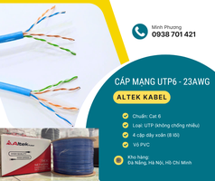 Cáp mạng UTP6 - 23AWG   Giải pháp kết nối mạng ổn định, tiết kiệm chi phí Đà Nẵng...
