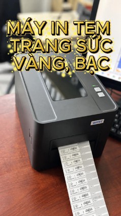 Máy in tem trang sức vàng, bạc 