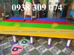 Bục sân khấu nhựa lắp ghép mầm non, sàn bục sân khấu cho mầm non bằng nhựa 