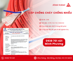 Cáp chống cháy chống nhiễu 2x0.75mm    Truyền tín hiệu ổn định Thanh Hóa, Bắc Ninh 