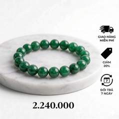 Vòng Tay Ngọc Lục Bảo Châu  Lộc Niên Đơm Hoa 