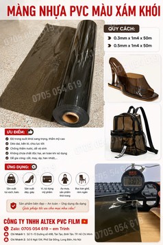 Nhựa pvc màu xám khói đa dạng ứng dụng   liên hệ Trinh ngay 