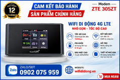 Bộ phát WiFi 4G ZTE 305ZT cực mạnh 