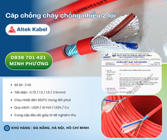 Cáp chống cháy chống nhiễu 2 lõi   Hàng sẵn kho, giao nhanh toàn quốc Đà Nẵng, HN 