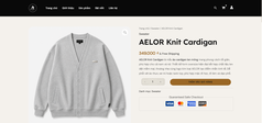 AELOR Knit Cardigan   Áo Cardigan Len Mỏng Tối Giản Cho Mọi Phong Cách 