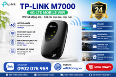 Bộ phát wifi 4G TP-Link M7000 chính hãng 