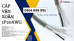 Dây Cáp Vặn Xoắn 1 Pair 20 AWG Chống Nhiễu   Phân Phối Huế, Quảng Trị, Đà Nẵng 