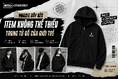 Hoodie dây kéo   Item linh hoạt cho phong cách trẻ trung 