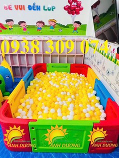 Nhà banh nhựa mầm non, nhà banh mini dành cho trẻ em 