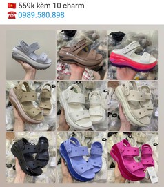 PB209- Dép sandal Cross crush đế bóng nữ, đế 8cm, nặng mà đầm chân 