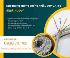 Cáp mạng UTP cat5e   Giải pháp kết nối mạng lan ổn định Đà Nẵng, Huế, Bình Định 
