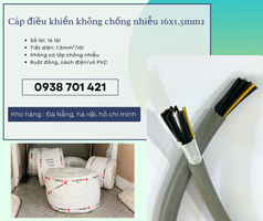 Cáp điều khiển không chống nhiễu 16x1.5mm  Quảng Bình, Quảng Ngãi, Quảng Nam 