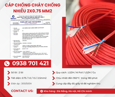 Cáp chống cháy chống nhiễu Altek Kabel 2x0.75mm  phân phối Bắc Ninh, Bắc Giang 