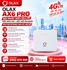 Bộ phát WiFi Olax AX6 Pro siêu tốc  