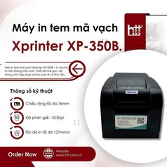 Máy in tem mã vạch Xprinter XP-350B 