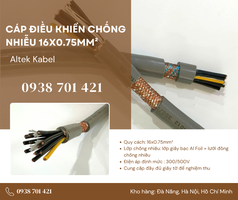 Cáp điều khiển chống nhiễu 16x0.75mm  Altek Kabel Quảng Trị, Huế, Nghệ An 