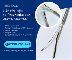 Cáp tín hiệu chống nhiễu 1 Pair 22AWG/22AWGS Altek Kabel   Cáp tín hiệu xoắn đôi 2 lõi 