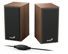 Genius SP-HF180 Speakers   Clear Sound with a Stylish Wooden Design 