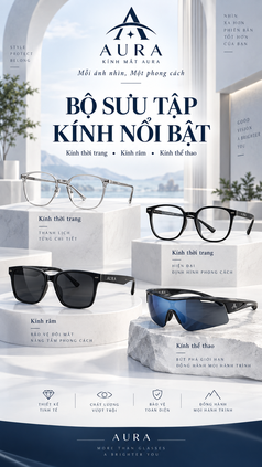 Gọng Kính Thời Trang Nam Nữ   Khám Phá Kính Mắt AURA 