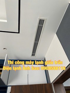 Lắp đặt máy lạnh giấu trần Daikin FBFC100 chuẩn kỹ thuật 