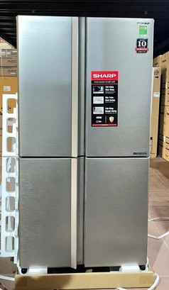 Tủ lạnh Sharp 4 cánh 525 lít fx610v-mk, fx610v-sl 