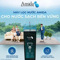 Máy lọc nước RO cao cấp Amida tích hợp lõi Ion kiềm tạo nước kiềm tốt cho sức khỏe AMTK-10GR...