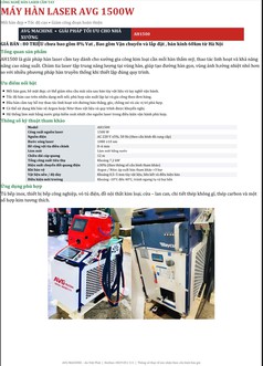 Máy hàn laser 1500w 