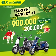 Siêu khuyến mãi, xe máy điện Zoomerx, tặng phí đăng ký, kèm quà 200k 