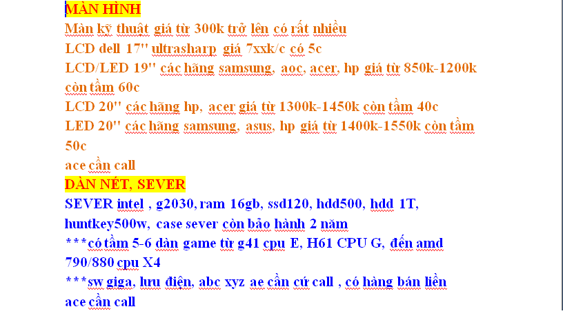 4 Main G31 G41 H61, CPU E, G, I, Ram 2 3, Hdd, Màn hình, nguồn cst, VGA card... giá tốt tại Hải Phòng
