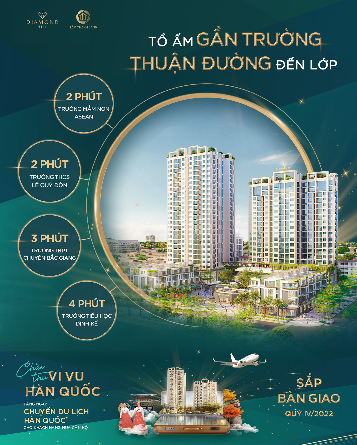 2 Cần bán căn 3 ngủ tại BV Diamond Hill Bắc Giang