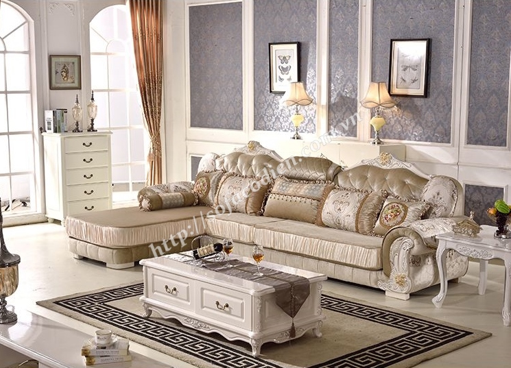 6 Giá sofa tân cổ điển chữ L tại tphcm, Sofa cổ điển góc L giá rẻ tại quận 2, quận 7