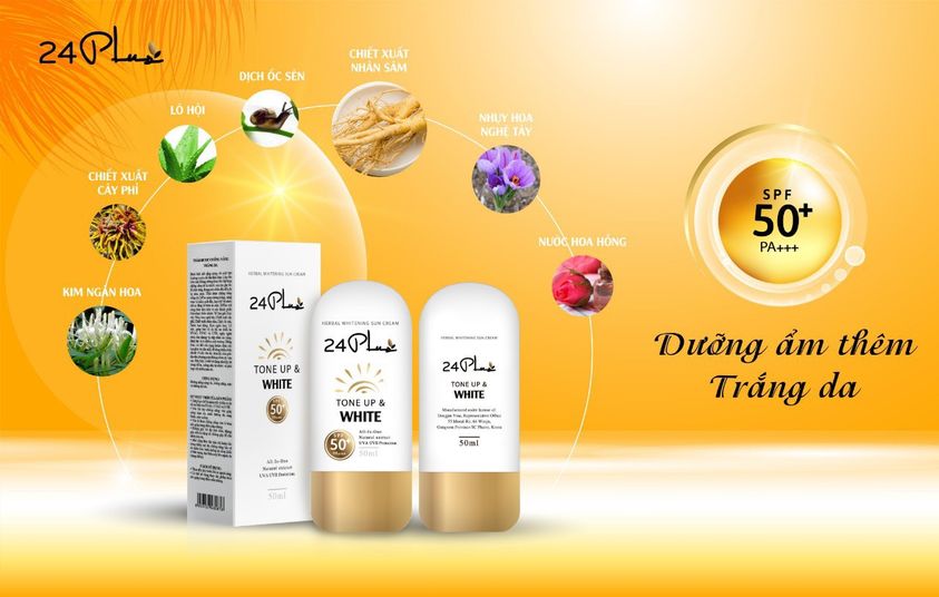 Kem Chống Nắng Thương Hiệu 24 Plus
