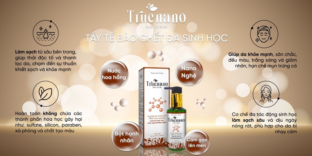 Tẩy tế bào chết đa sinh học Truenano