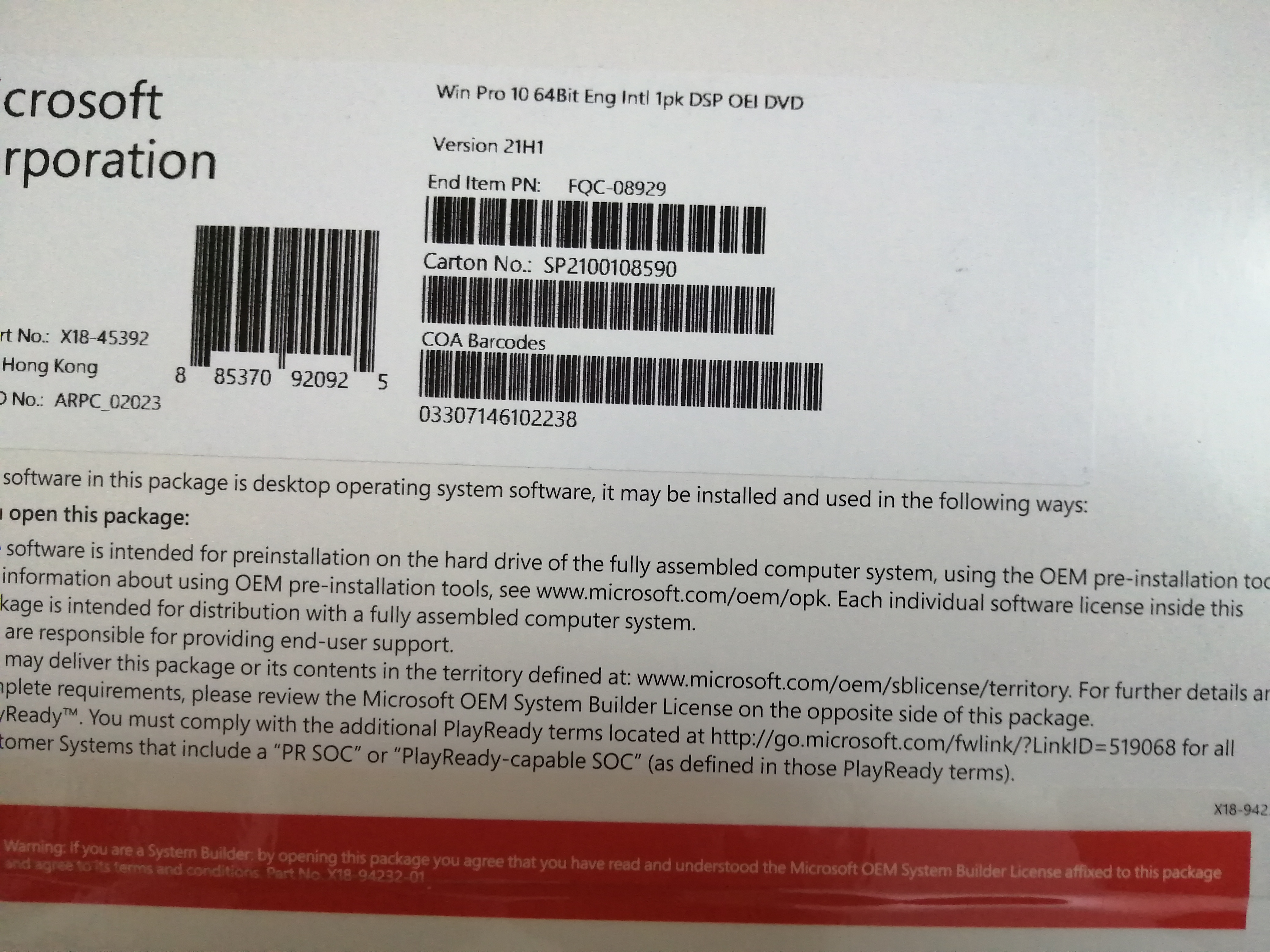 1 Bán đĩa win 10 pro bản quyền