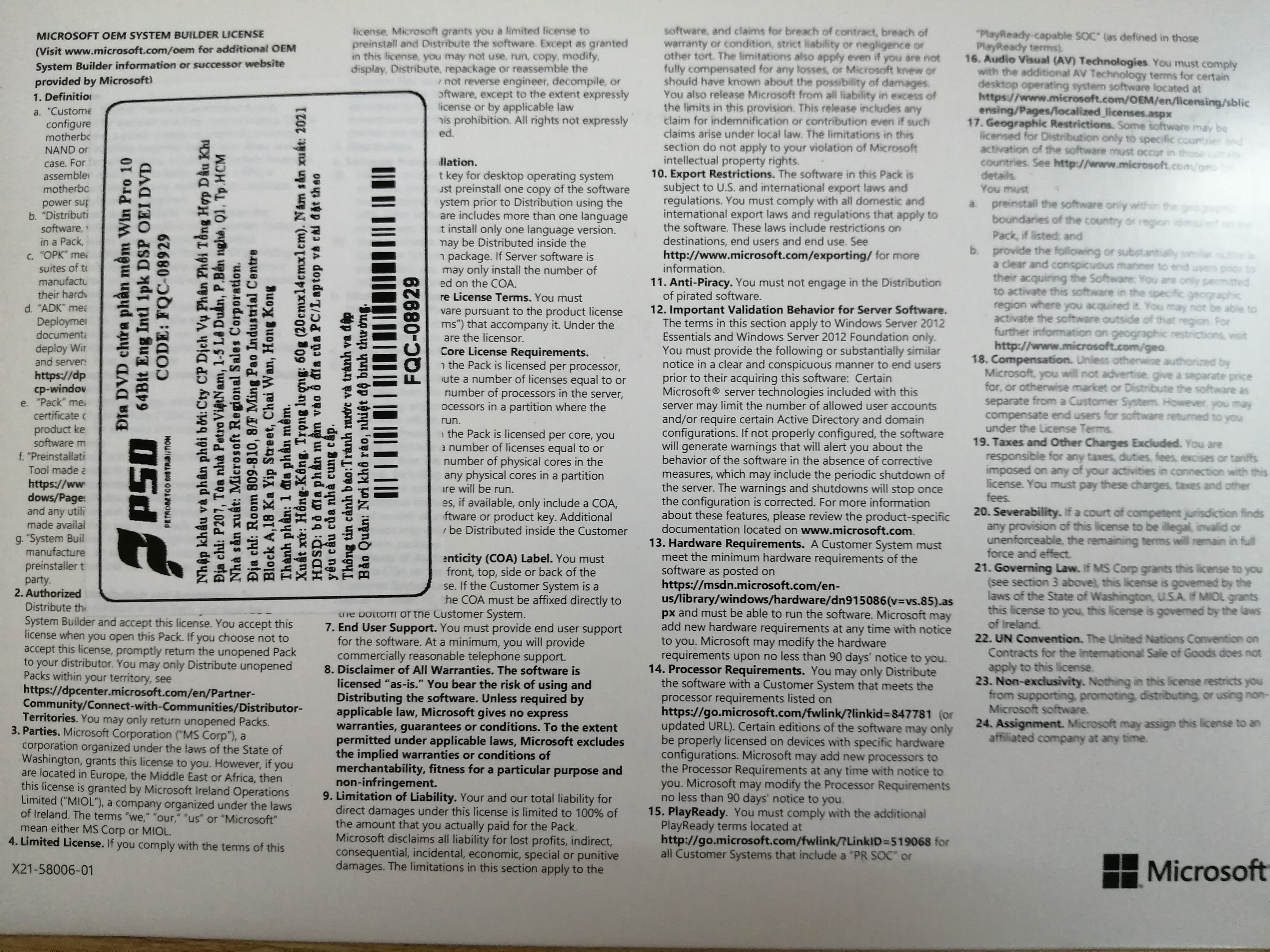 2 Bán đĩa win 10 pro bản quyền