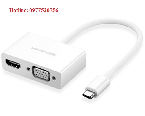 10 Cáp chuyển type C to USB 3.0/HDMI/VGA/Mini HDMI,cáp type C các loại Ugreen 30702,70336,30841,30843..