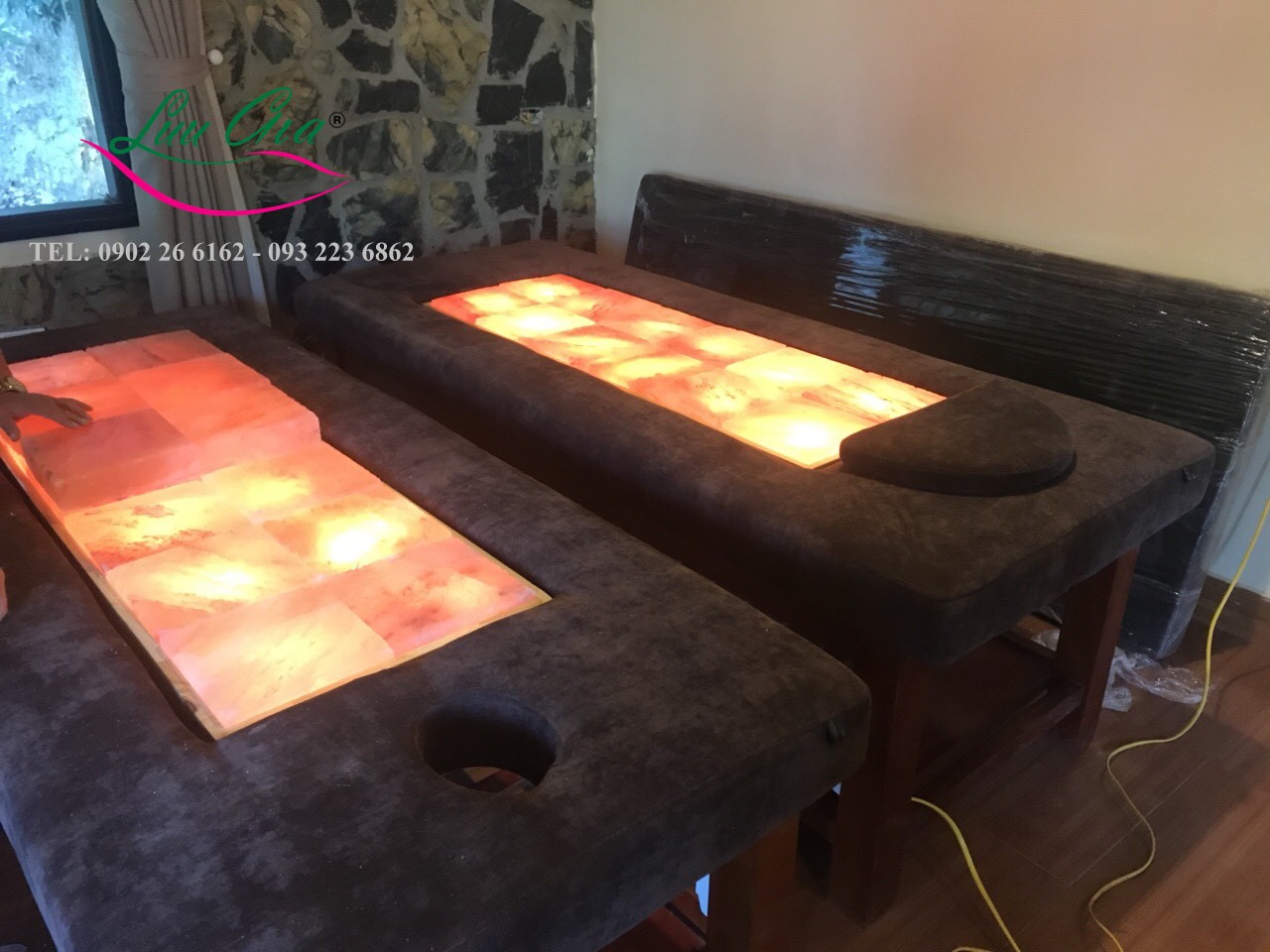 3 Giường massage toàn thân khung gỗ cung cấp tại hải phòng