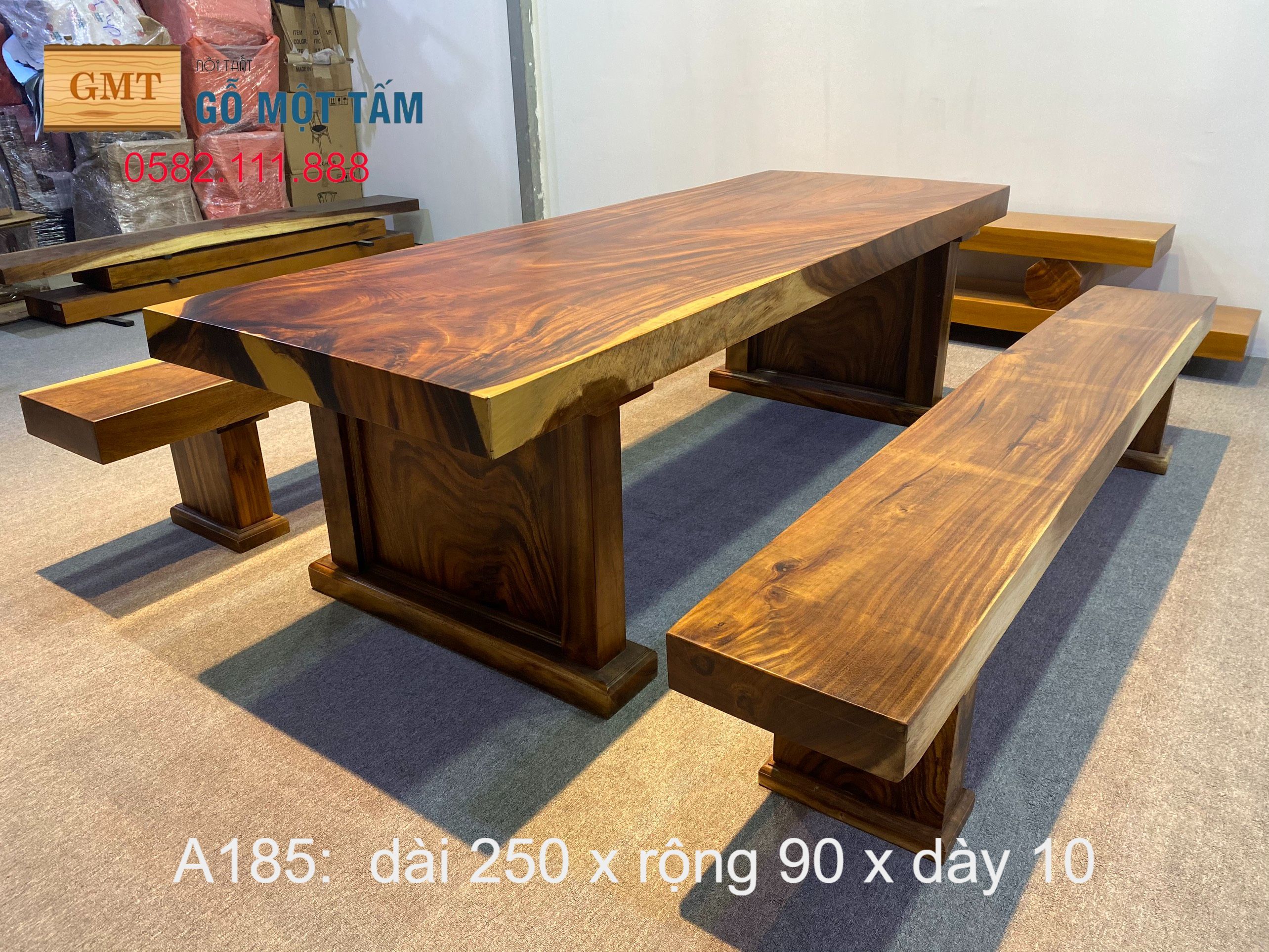 3 Chuyên cung cấp bàn ghế gỗ me tây nguyên tấm giá tại xưởng không qua trung gian